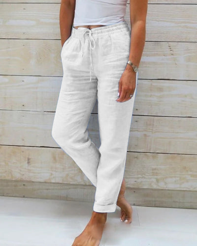 Claza – Pantalons décontractés à cordon de serrage