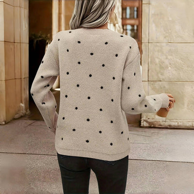 Nina – Pull à Pois en Tricot