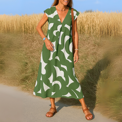 SYLVINA | Robe fluide avec décolleté en V