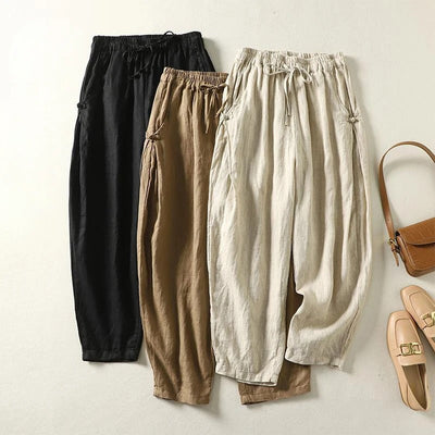 Pantalons en lin Sofia