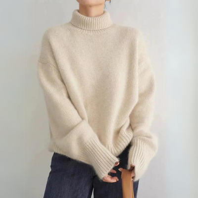 Emily™ – Pull à col roulé tricoté doux et confortable