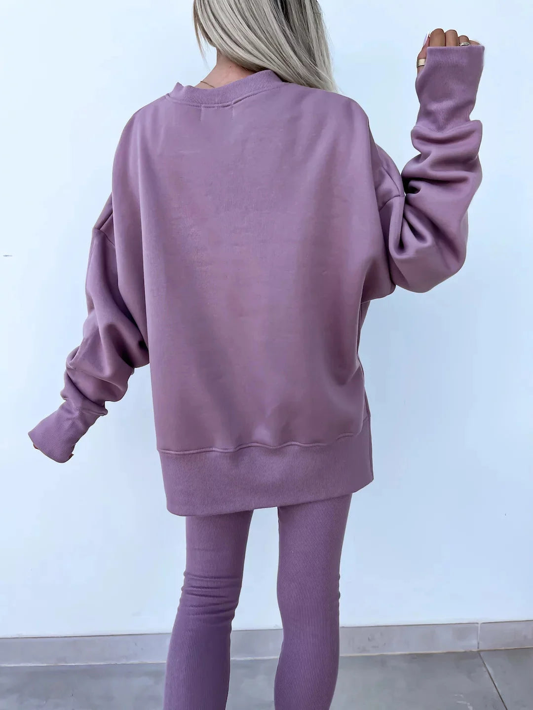 Ensemble Maria™ Ensemble confortable : sweat oversize et leggings