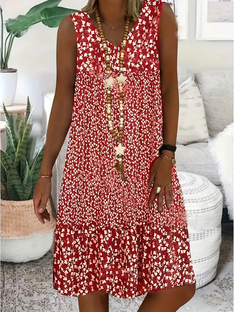 Avenelle – Robe fleurie sans manches