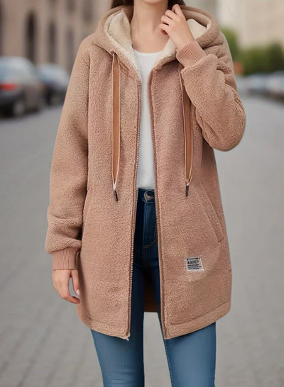 Manteau Vera™ en polaire à capuche type sherpa