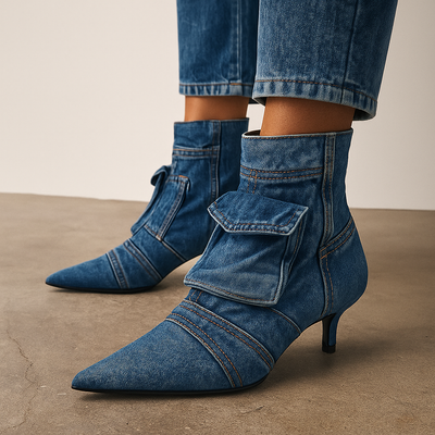Bottes denim Serena Valenti