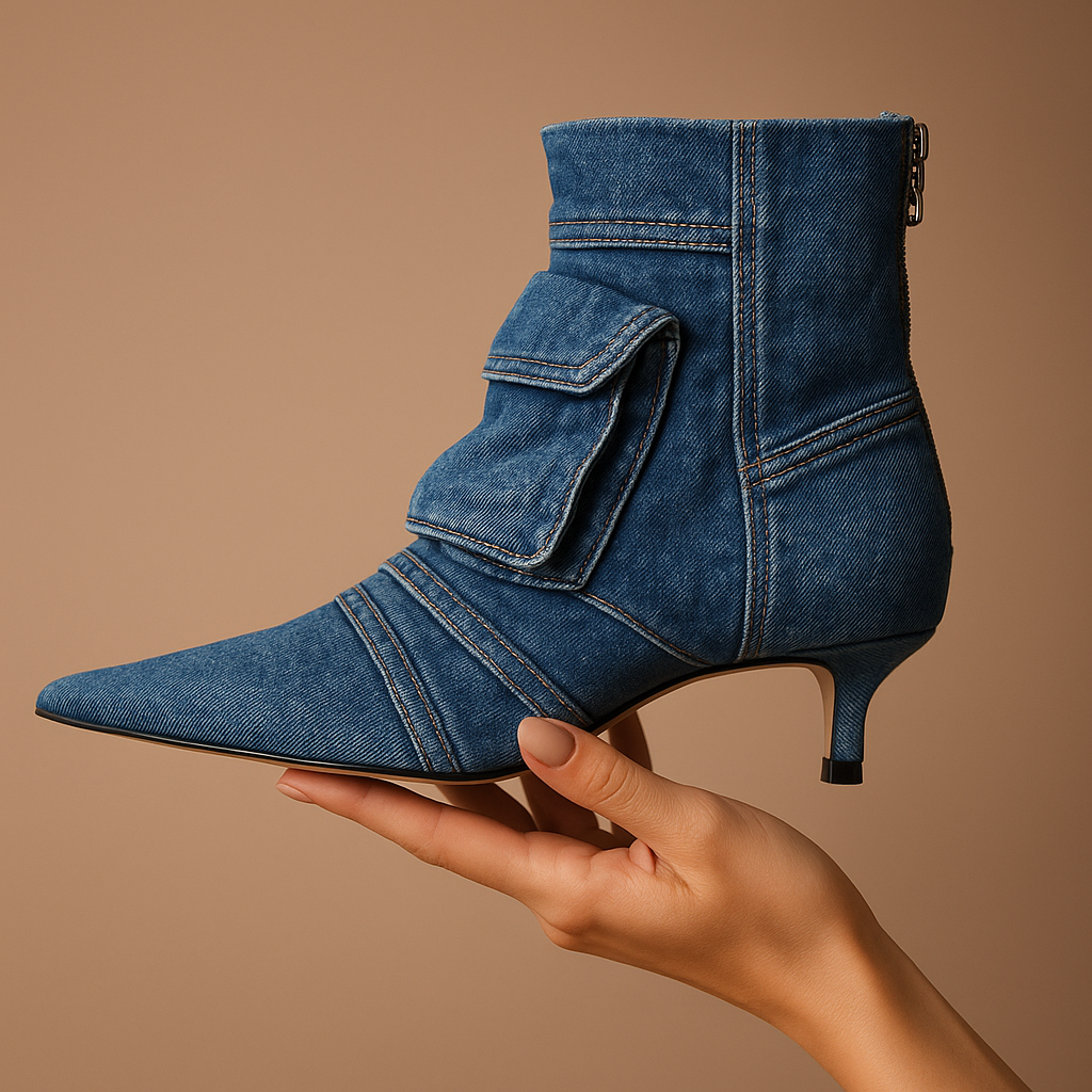 Bottes denim Serena Valenti