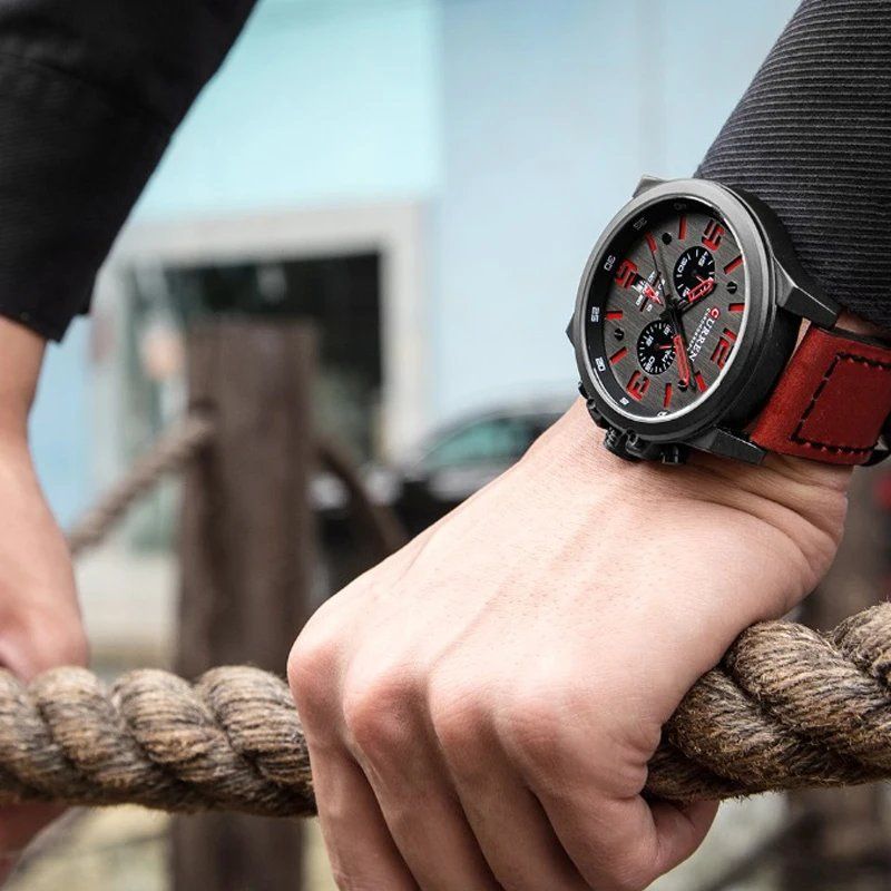 Montre à quartz tendance et décontractée