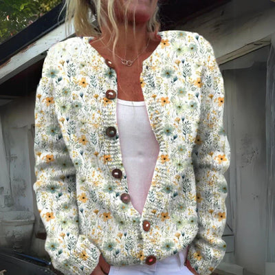 Kenza™ | Veste Florale En Laine