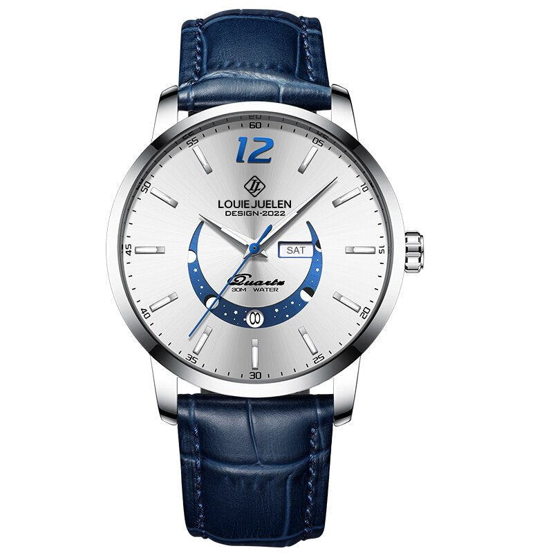 Montre élégante avec phase de lune