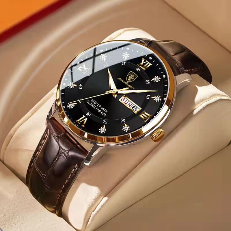 Montre pour homme étanche et lumineuse