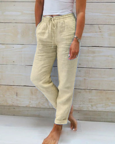 Claza – Pantalons décontractés à cordon de serrage