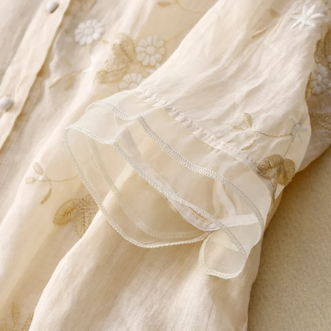 Laurienne™ | Chemise à broderies