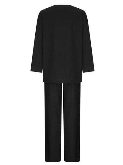 Ensemble 2 Pièces Décontracté à Manches Longues