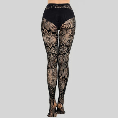 GlamNet™ Collants en Résille Style Tatoo | Taille Unique