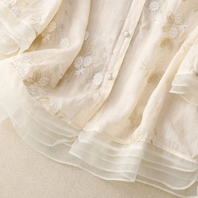 Laurienne™ | Chemise à broderies