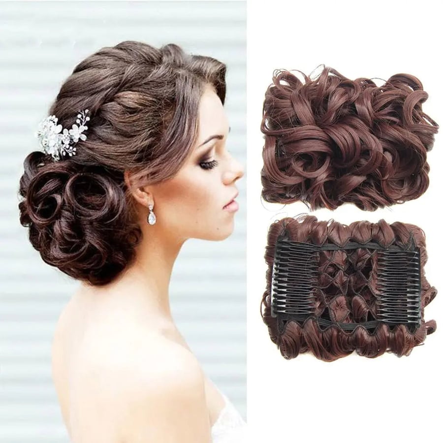 Chignon Désordonné Curly Bun - Pour un look chic