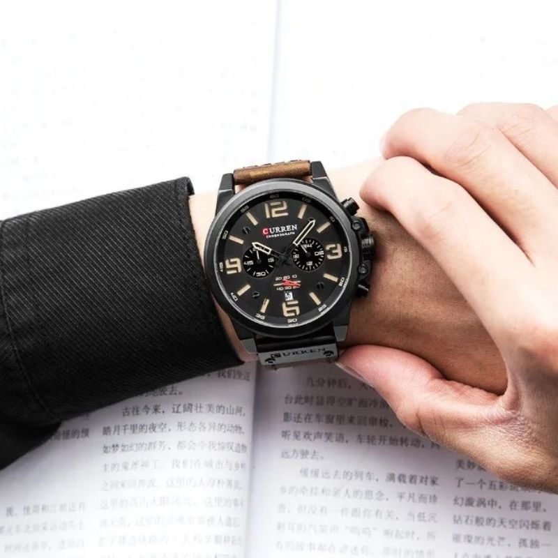 Montre à quartz tendance et décontractée