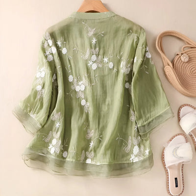 Laurienne™ | Chemise à broderies