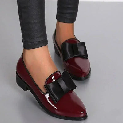Moccassins en cuir avec nœud Versailles