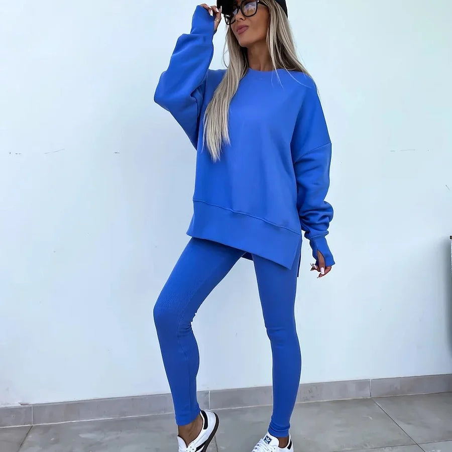 Ensemble Maria™ Ensemble confortable : sweat oversize et leggings
