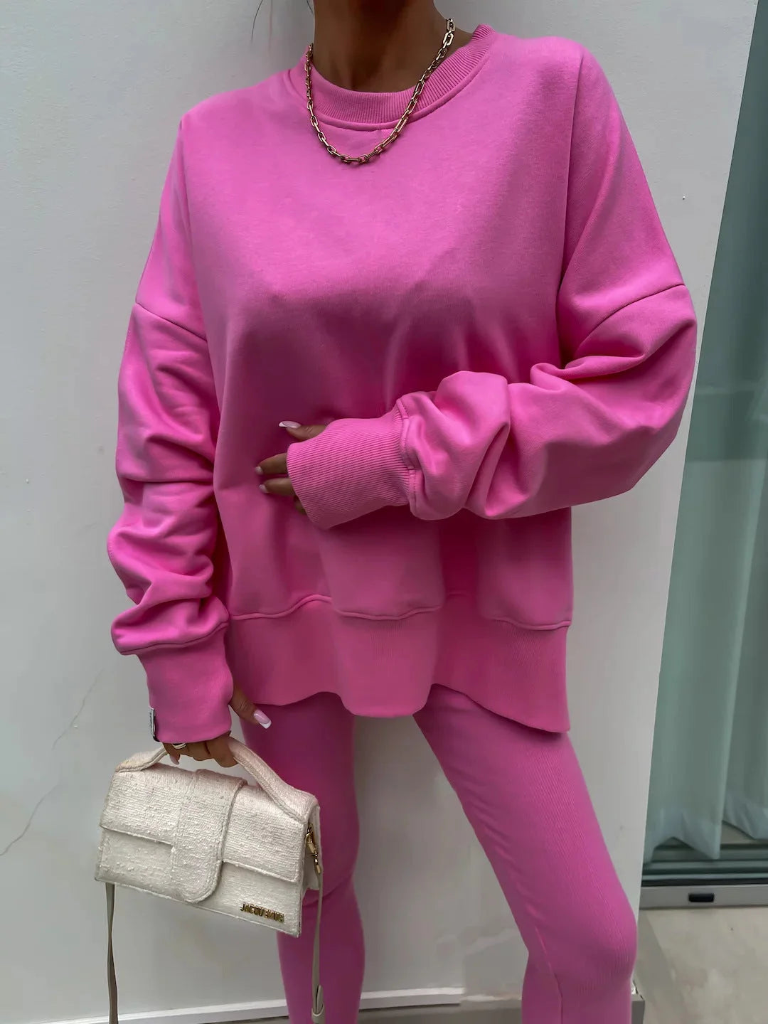 Ensemble Maria™ Ensemble confortable : sweat oversize et leggings