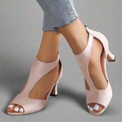 Annelie | Sandales stiletto premium avec fermeture éclair