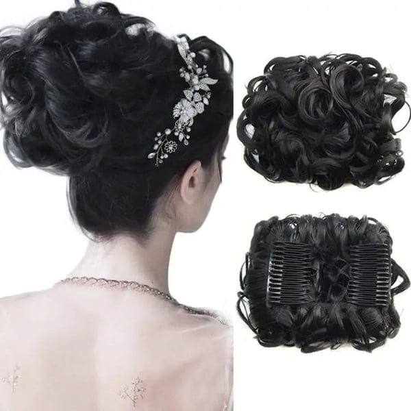 Chignon Désordonné Curly Bun - Pour un look chic