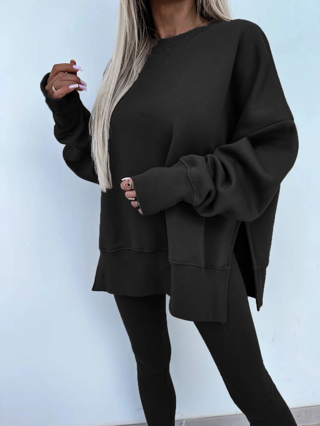 Ensemble Maria™ Ensemble confortable : sweat oversize et leggings