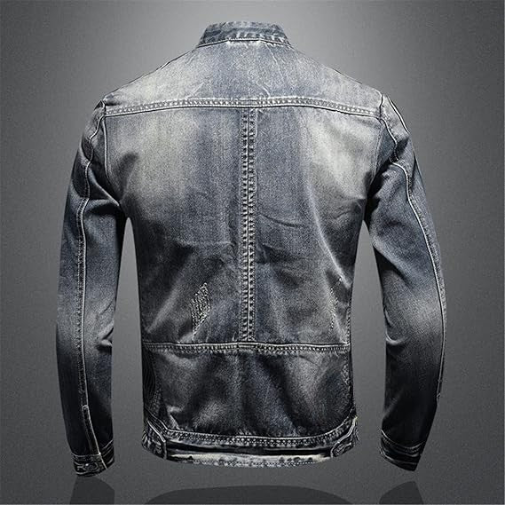 Théo™ - Veste Moto Rétro en Jean