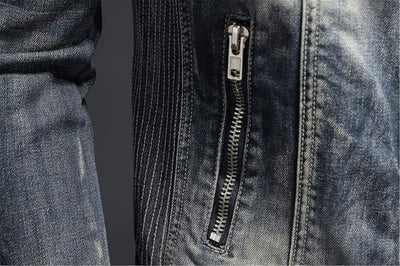 Théo™ - Veste Moto Rétro en Jean