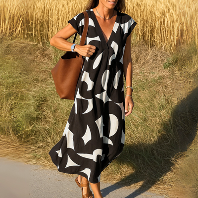 SYLVINA | Robe fluide avec décolleté en V