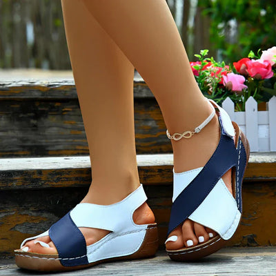 Sandales orthopédiques super confortables avec talon incliné pour femme