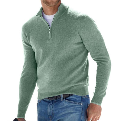 Erik™ | Pull  En Laine avec Fermeture Zippée