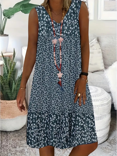 Avenelle – Robe fleurie sans manches
