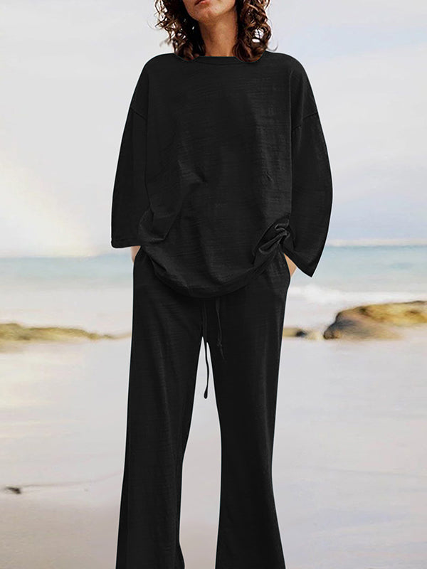Ensemble 2 Pièces Décontracté à Manches Longues