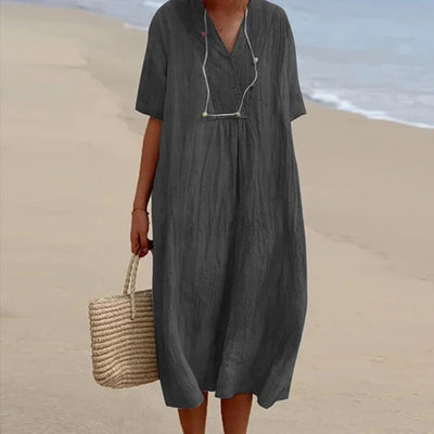 Karen – Robe Midi à coupe décontractée