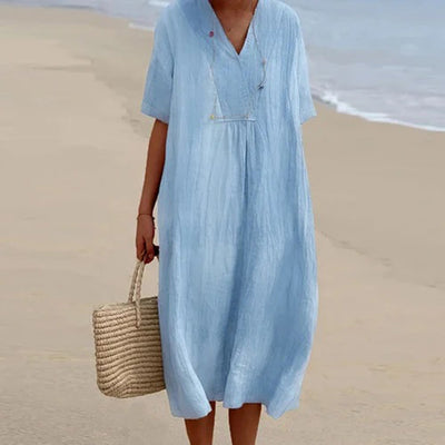 Karen – Robe Midi à coupe décontractée