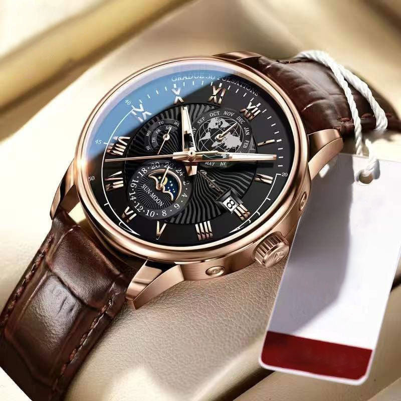 Montre en quartz lumineuse haut de gamme tendance