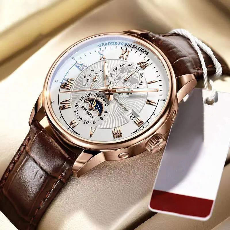 Montre en quartz lumineuse haut de gamme tendance