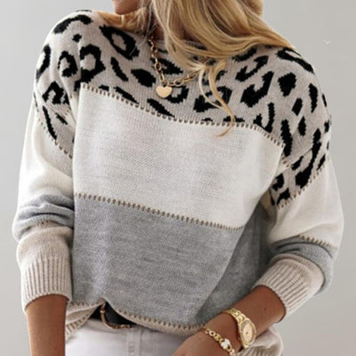 Cheyenne™ | Pull en Laine design léopard
