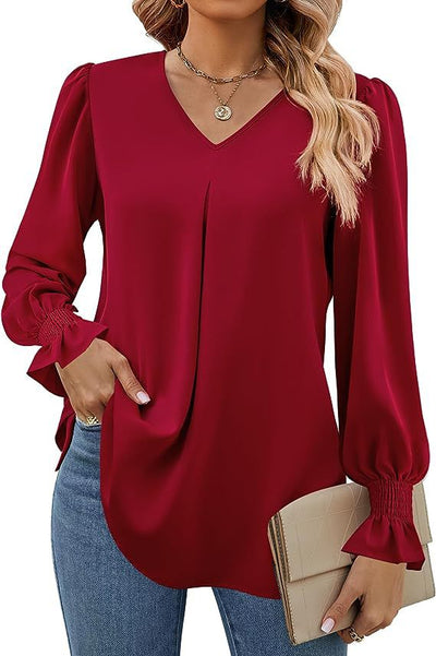 Blouse Calla™ en chiffon à couleurs évasées