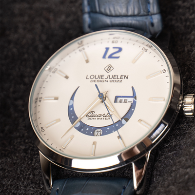 Montre élégante avec phase de lune