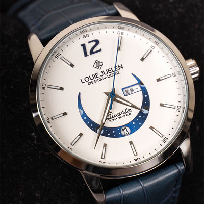 Montre élégante avec phase de lune