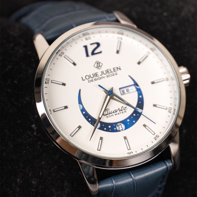 Montre élégante avec phase de lune