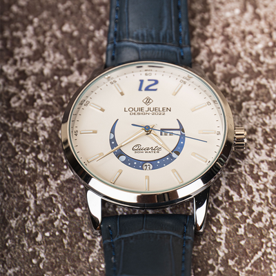 Montre élégante avec phase de lune