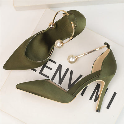 Talons hauts en soie Bianka