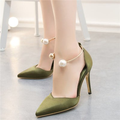 Talons hauts en soie Bianka