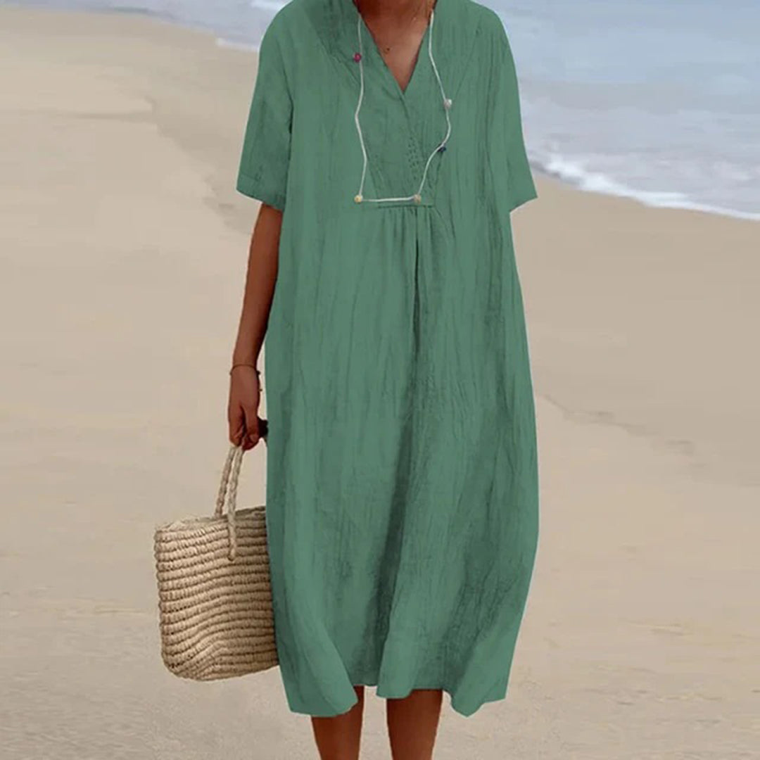 Karen – Robe Midi à coupe décontractée