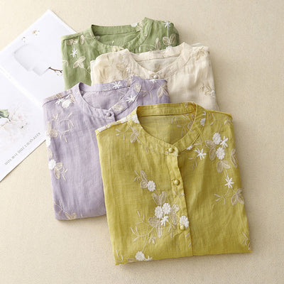 Laurienne™ | Chemise à broderies