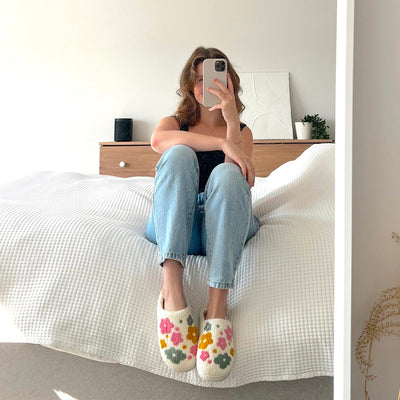 Chaussons Fleurs Livia
